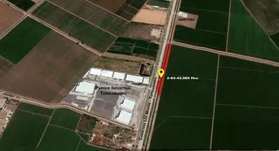 En Venta excelente Terreno Agroindustrial, Carretera Los Mochis - Topolobampo.